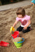 Sandschaufel mit geformten Griff