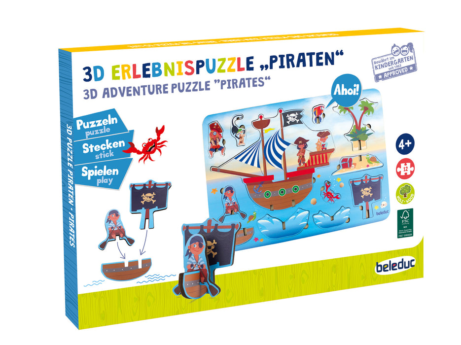 3D Erlebnispuzzle "Piraten"