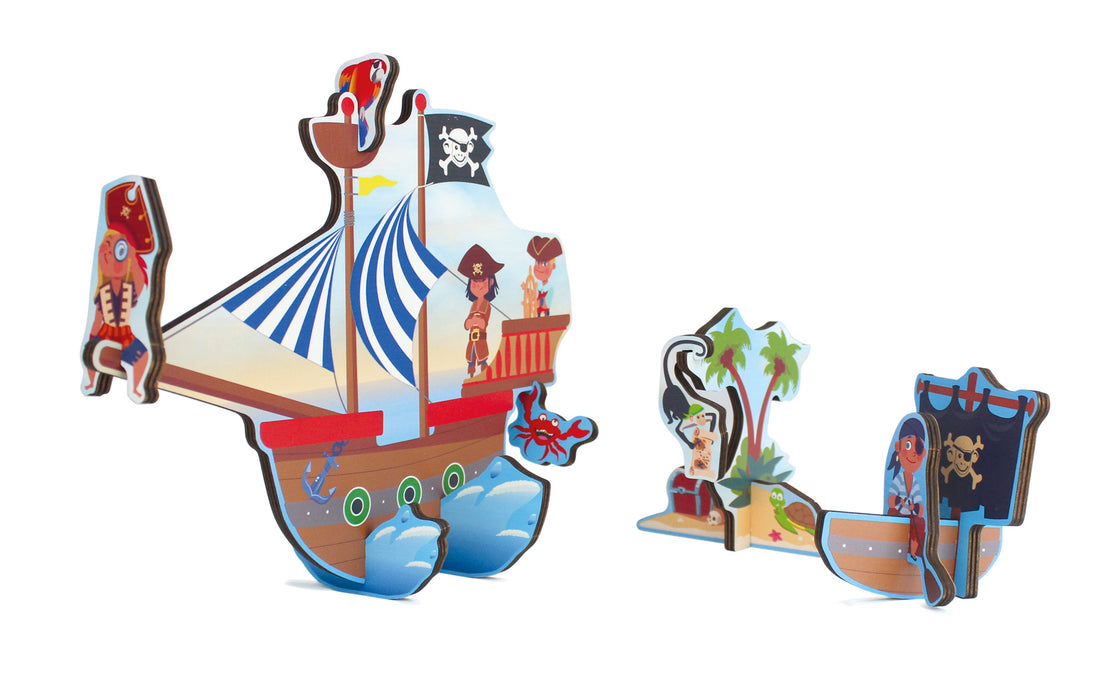 3D Erlebnispuzzle "Piraten"