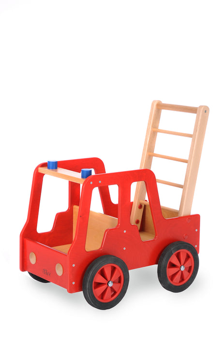 Großes Feuerwehrauto - Lauflernwagen aus Holz