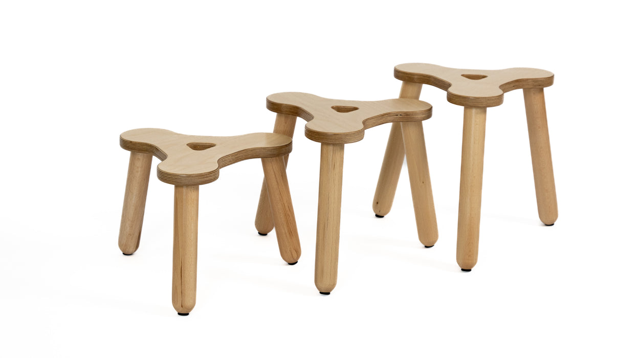 Trio Hocker natur 35cm