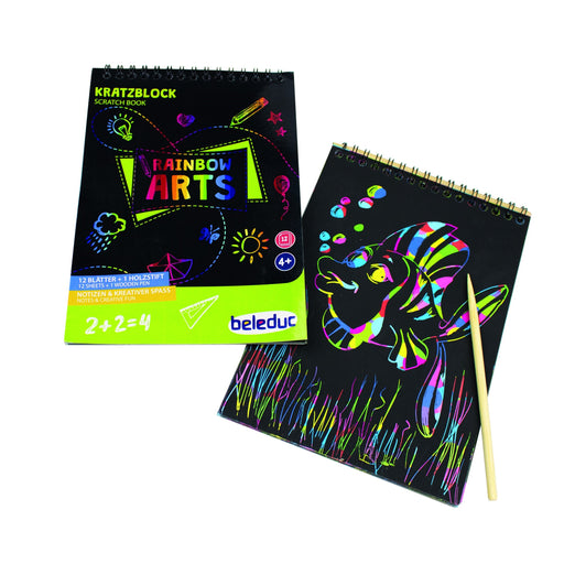Kratzblock A5 „Regenbogen“, 12er Set