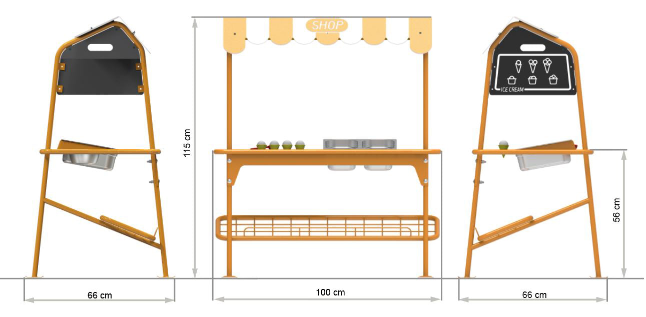 TopPlay Rollenspiel-Station "Ice Cream & Shop"