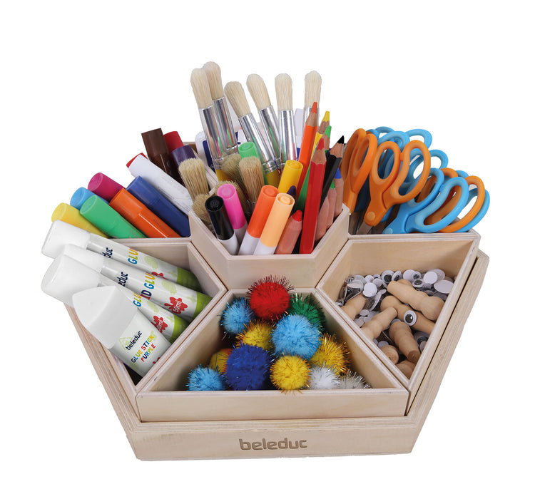 Materialständer sechseckig