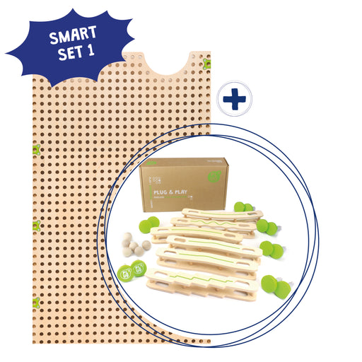 PLUG IT Smart Set 1 „Basisplatte &amp; Kugelbahn"