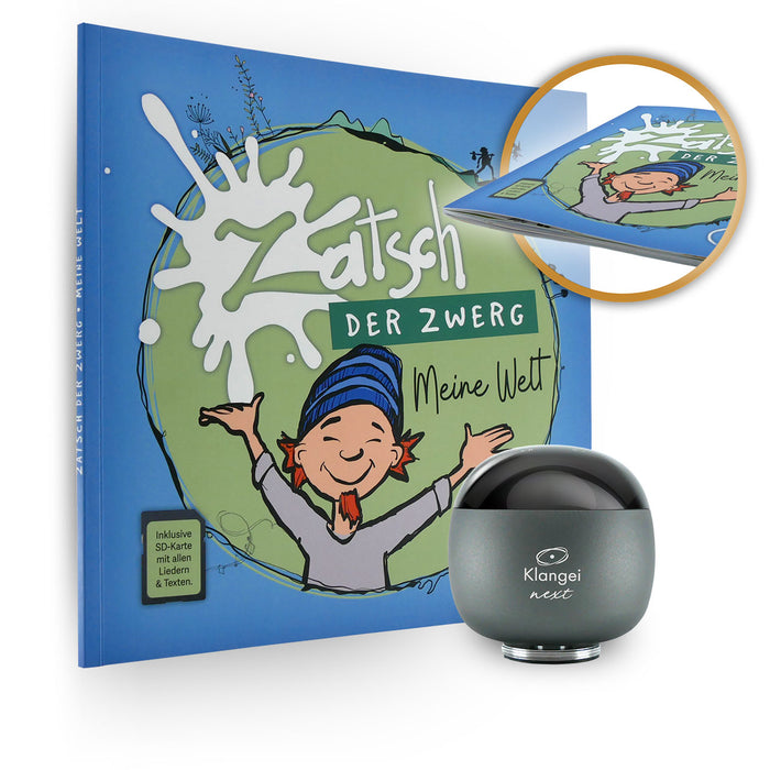 Klangei next „Moonlight Silver“  mit microSD Karte und Buch Zatsch der Zwerg