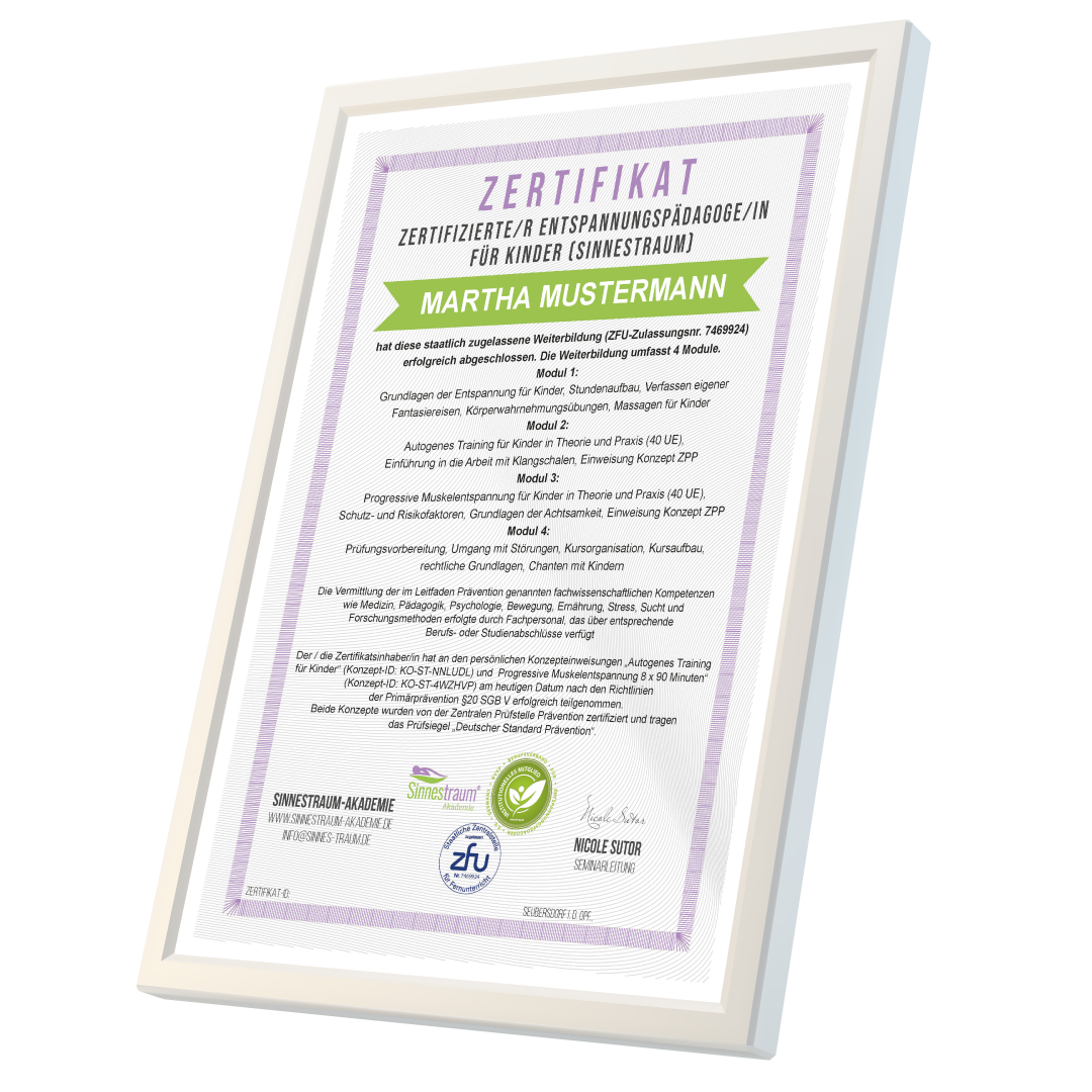Staatlich zugelassene Online-Weiterbildungen mit der Sinnestraum®-Akademie