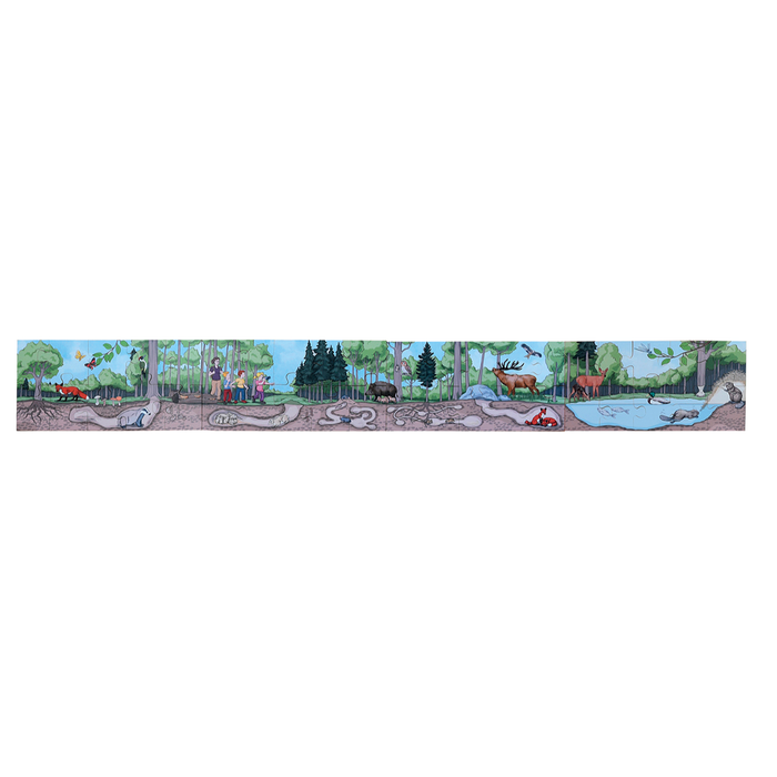 Bodenpuzzle „Entdecke den Wald"