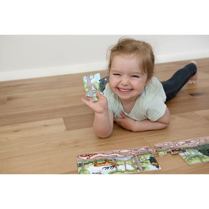 Bodenpuzzle „Entdecke den Wald"