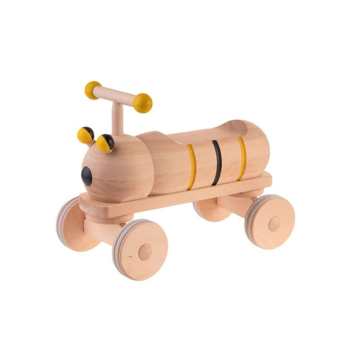 DYNAMIKO Massivholz Rutscher Biene gelb-schwarz