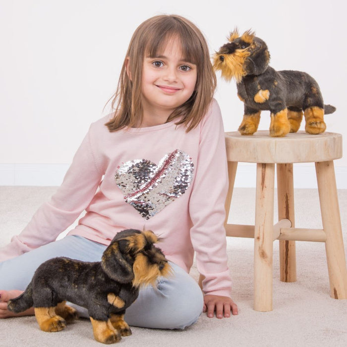 Rauhaardackel stehend 28cm